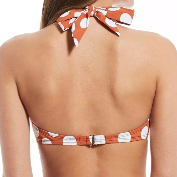 Gibson & Latimer Orange Polka Dot Swimsuit… - Picture 2 of 7